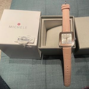 Michele Deco Sport Two Tone Watch 34mm x 36 mm